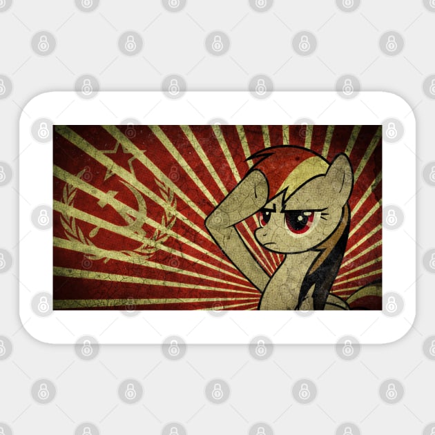 Pony communist Sticker by cristianvan